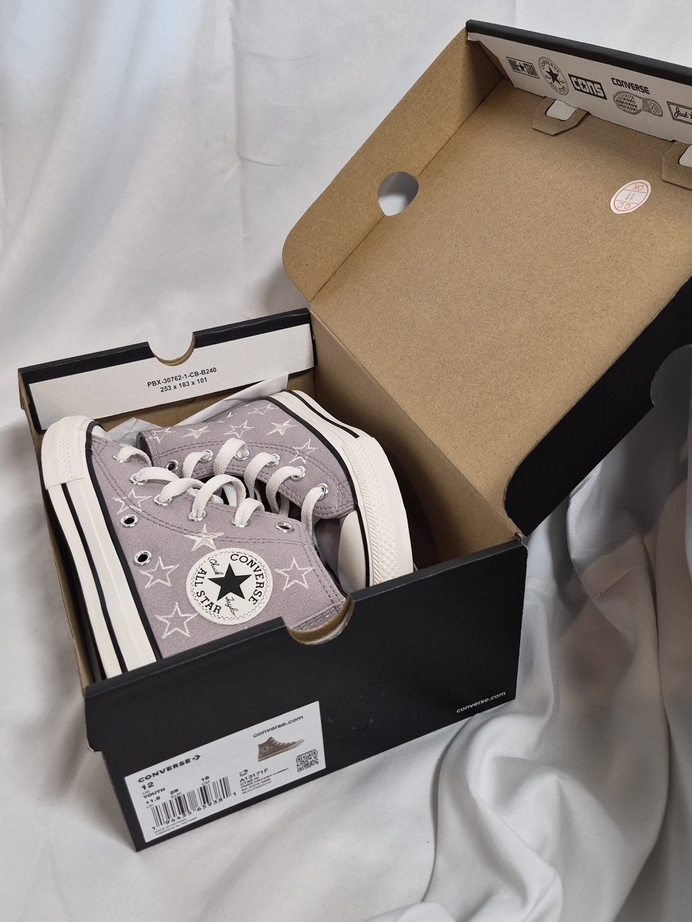 NIB Converse Starry High Top Frozen Thistle 12YPre-owned Converse Chuck Taylor